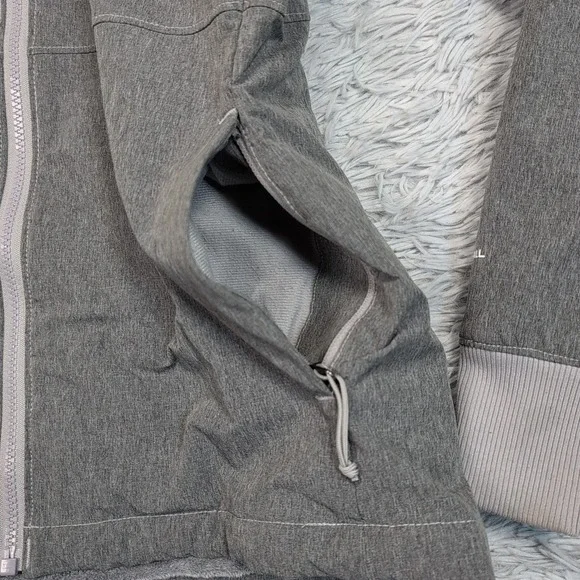 The North Face Jacket Womens S Gray Zip Up Pockets Gorpcore Hoodie Fleece Lined - Picture 12 of 14